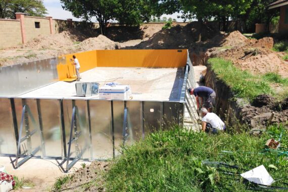 Creazione piscina esterna | Impresa Edile Guerini